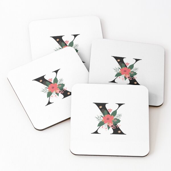Item preview, Monogram X, Letter X, Initial X, Alphabet Design Illustration, Floral X Sticker, Colourful monogram, Botanical monogram X sticker designed and sold by Work life.
