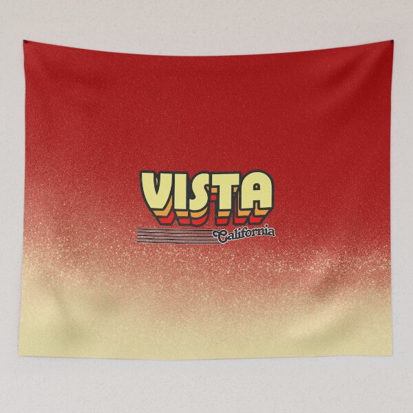 Item preview, Vista, California | Retro Stripes designed and sold by retroready.