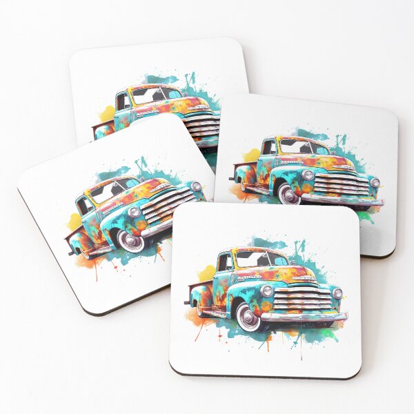 Item preview, Old Truck | Automobile Watercolor | Truck | Bold Colors  designed and sold by mwinter2205.