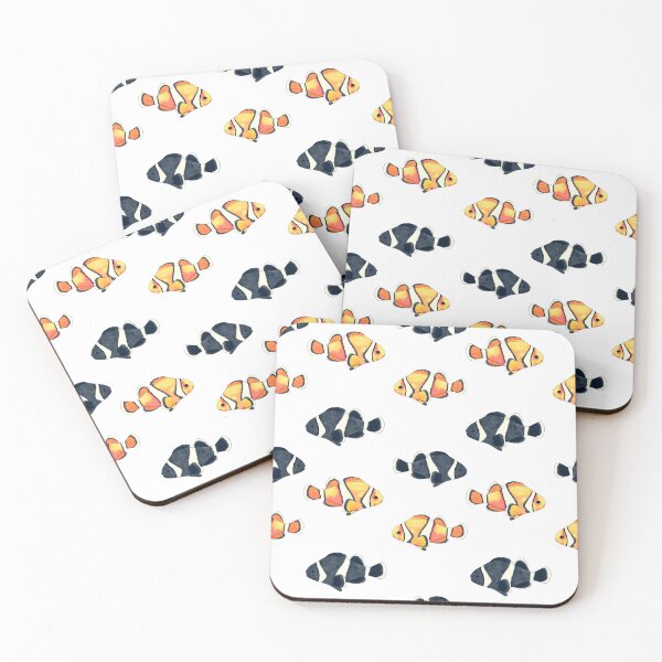 Aperçu de l'œuvre Belle Peinture Poisson Clown Design Noir et Jaune créée et vendue par NdesignTrend.