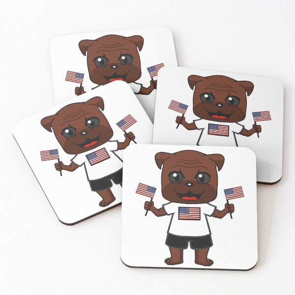 Item preview, Cute Fourth of July Dog (Light/White Backgrounds) designed and sold by Dkdesign41.