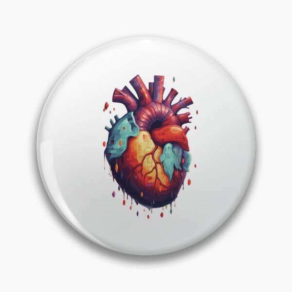 Item preview, Pixel art anatomical heart designed and sold by AcidDino.