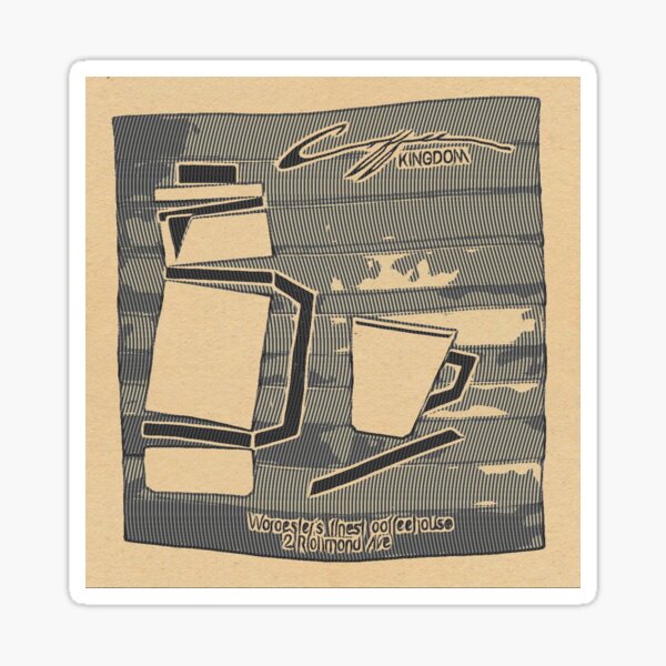 Item preview, Coffee Kingdom Defunct Worcester MA Coffee Stained Design designed and sold by iseult72.