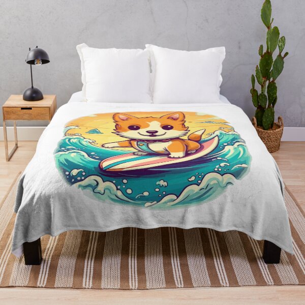 Item preview, Surfing shiba dog designed and sold by RetroPrints.