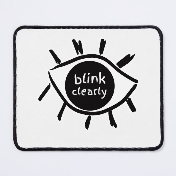 Artikelvorschau, Klar blinken – Schwarzes Logo entworfen und verkauft von blinkclearly.
