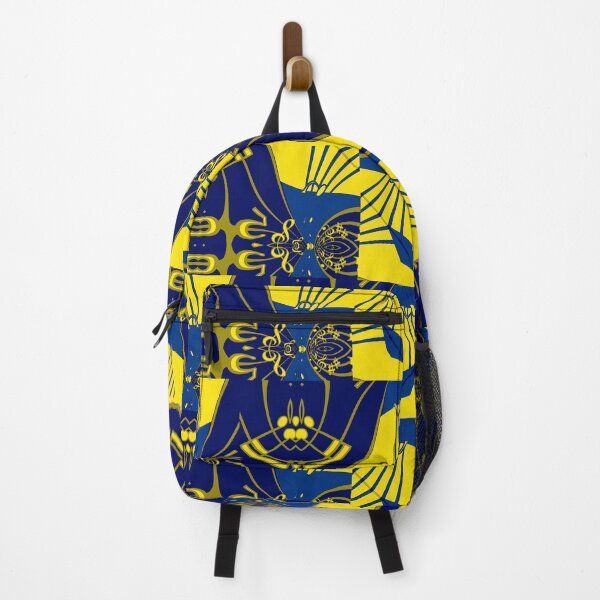 Item preview, *Attractive yellow and blue abstract music - An Alien musician in a cosmic geometric space art music notes - Great Gift for musicians, pianists, guitarists, and music lover* designed and sold by Ralek.