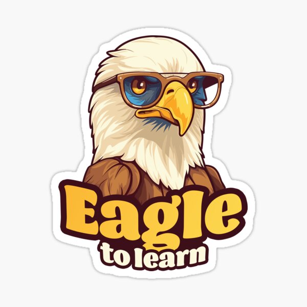 Item preview, Eagle to Learn designed and sold by MadSwellDesigns.