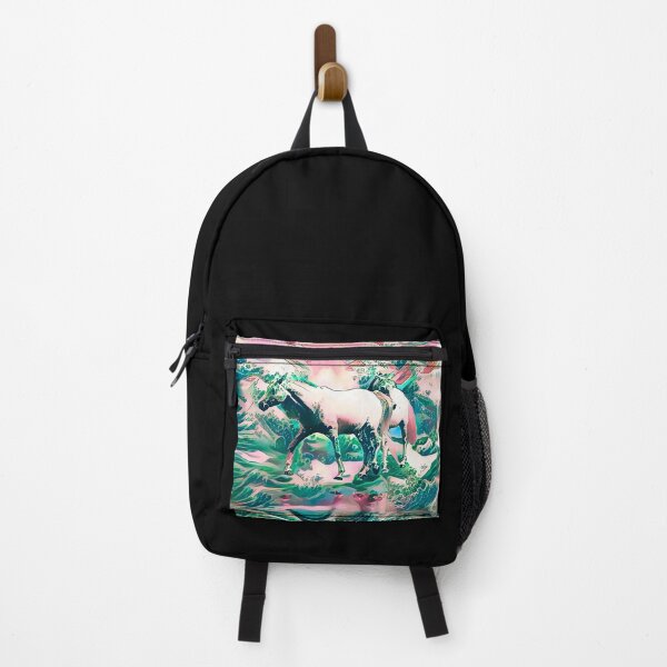 Item preview, Dynamic Elegance: White Arab Horses in the Japanese Wave designed and sold by Lubellebubble20.