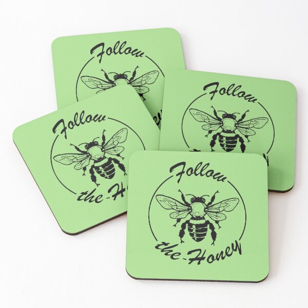 Item preview, Follow the honey (logo style, for light background) designed and sold by Jeeb-Arts.