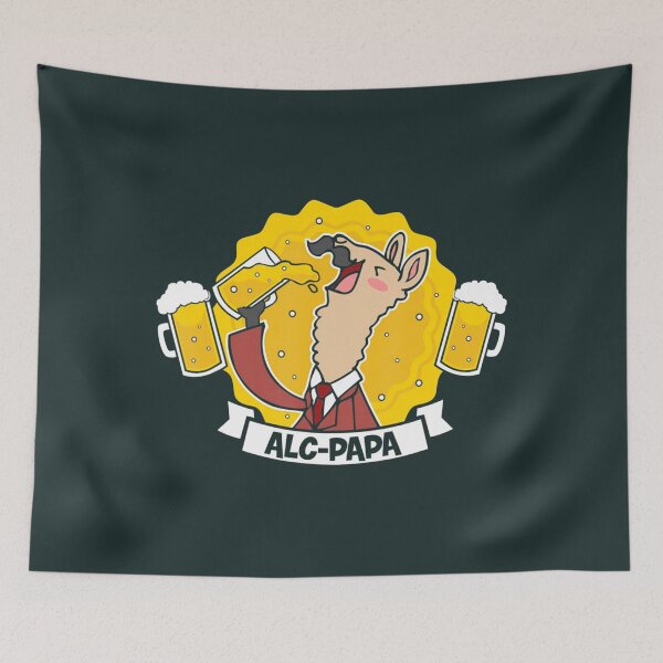 Item preview, Alc-Papa Llama Drinking Beer Alpaca Papa Fathers Day 		 designed and sold by idjhgiczw30.