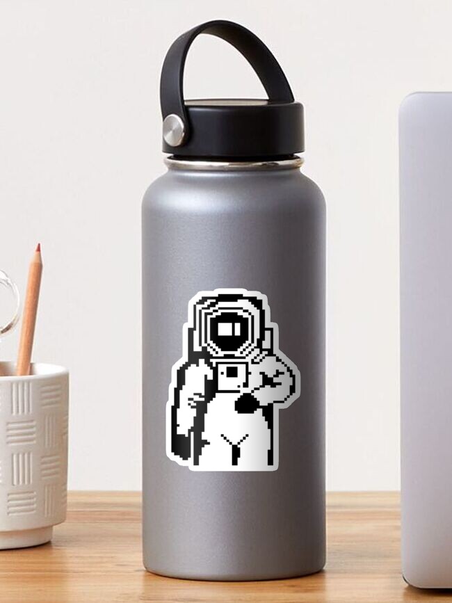 Thumbnail 1 of 3, Sticker, Teletext Astronaut designed and sold by OneSwitch.