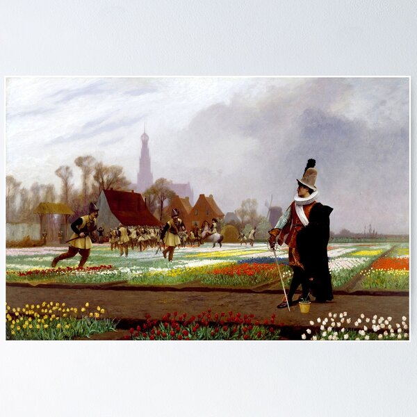 Item preview, The Tulip Folly (La folie des tulipes), 1882 - Jean-Léon Gérôme(1824 - 1904)French Artist designed and sold by HomeGallery.