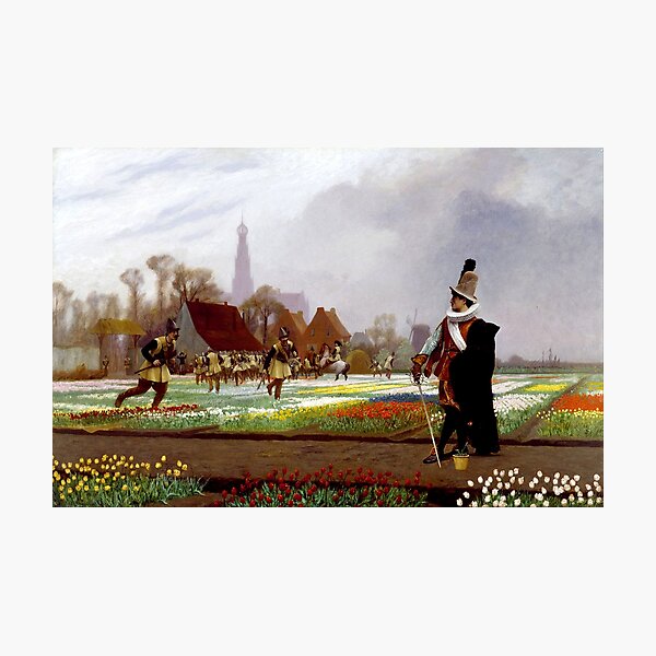 Item preview, The Tulip Folly (La folie des tulipes), 1882 - Jean-Léon Gérôme(1824 - 1904)French Artist designed and sold by HomeGallery.