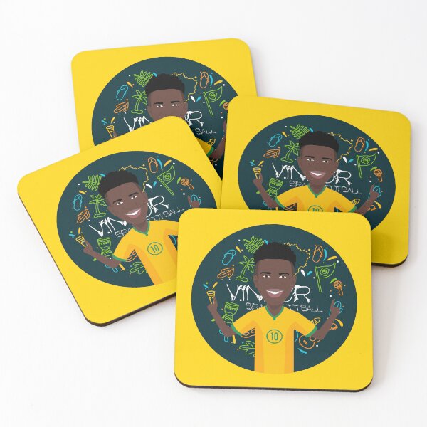Item preview, Brazil's No.10 footballer Vini Celebration Goal designed and sold by vectorlove.