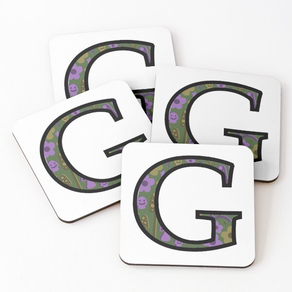 Item preview, Smiley Mushrooms and Groovy Flowers “G” designed and sold by Heids953.