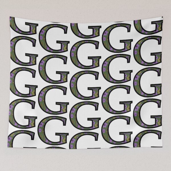 Item preview, Smiley Mushrooms and Groovy Flowers “G” designed and sold by Heids953.