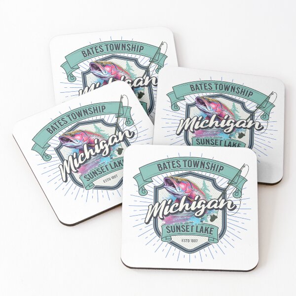 Item preview, Bates Township Sunset Lake Michigan 0001 designed and sold by ajsloan.