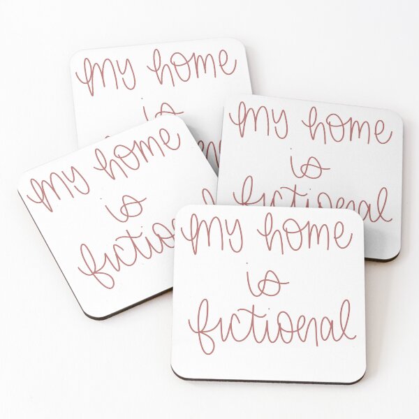 Item preview, My Home is Fictional designed and sold by ltrlettering.