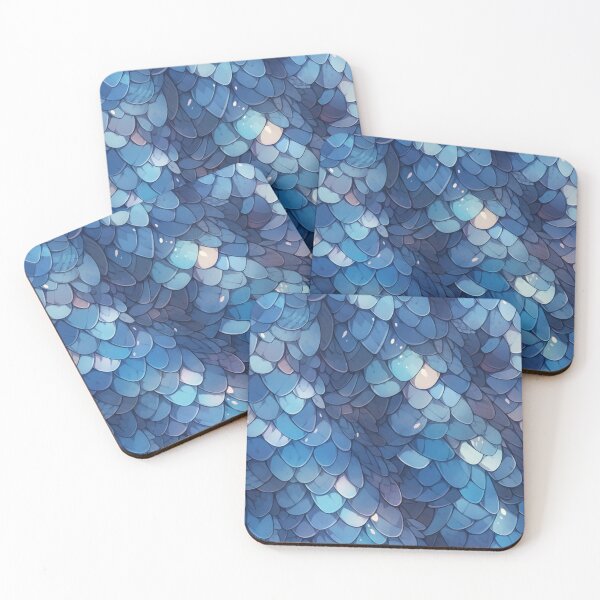 Item preview, Blue dragon scales pattern, designed and sold by HydraDreams.
