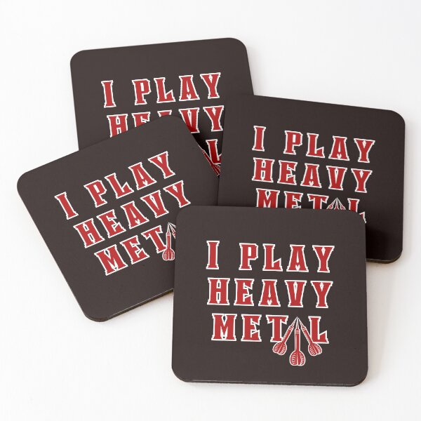 Item preview, I play heavy metal Funny Darts Player Gift for Dart fans and metal music designed and sold by Numpties.