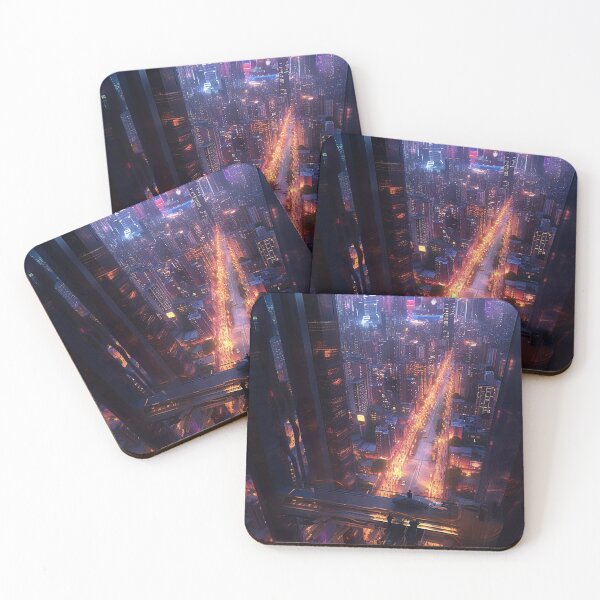 Item preview,  Futuristic Cyberpunk Cityscape designed and sold by cyberartmaker.