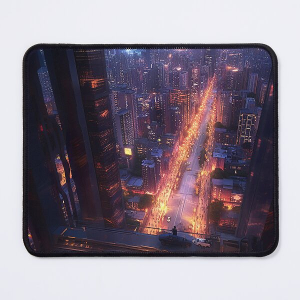 Item preview, Futuristic Cyberpunk Cityscape designed and sold by cyberartmaker.