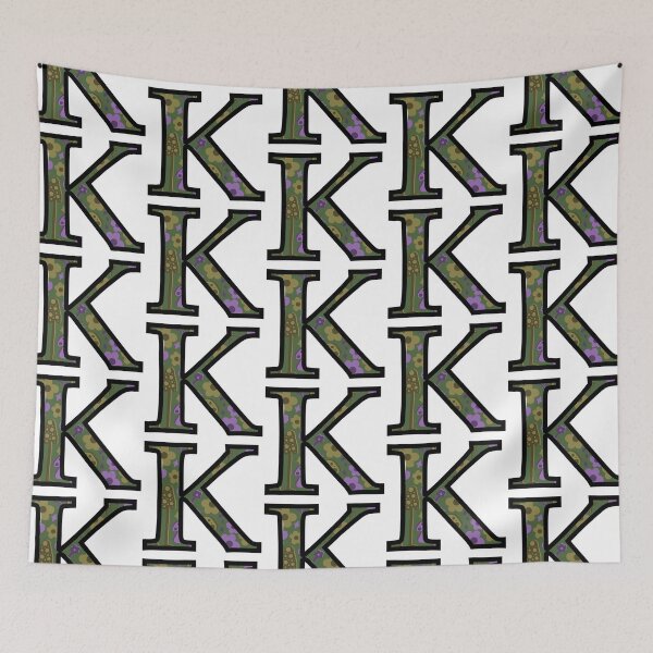 Item preview, Smiley Mushrooms and Groovy Flowers “K” designed and sold by Heids953.