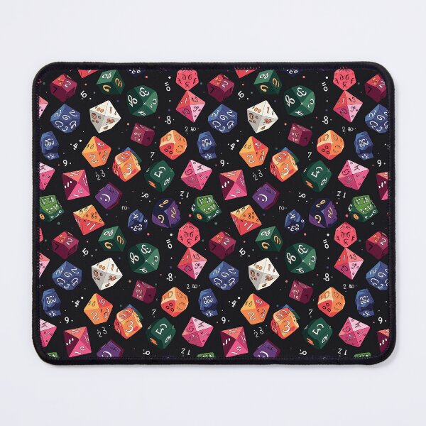 Item preview, Shadowed Enigma: Dark Background Arcane Dice Pattern! designed and sold by calharborne.
