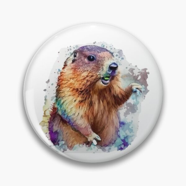 Item preview, Mystical groundhog with colorful background designed and sold by GroundhogMs.