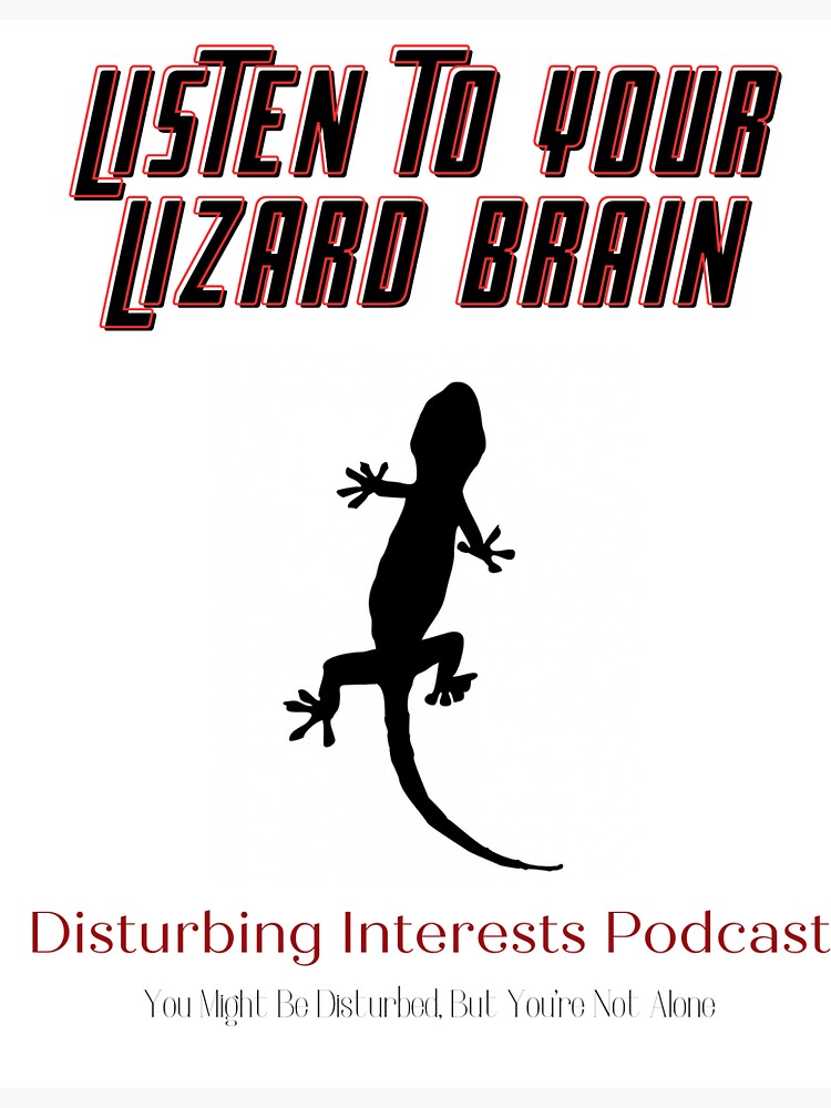 Thumbnail 3 of 3, Sticker, Lizard Brain designed and sold by ReginaKing.