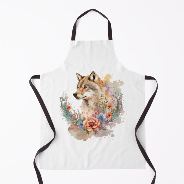 Artikelvorschau, Wolf mit Blumen entworfen und verkauft von UtterlyCutterly.