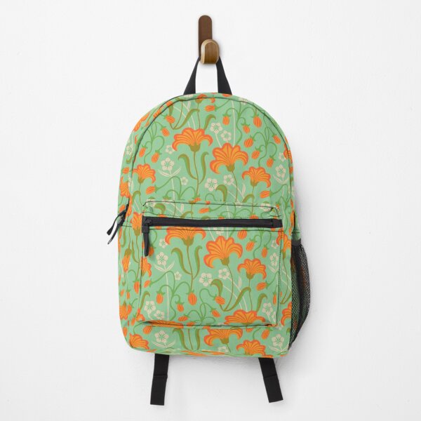 Item preview, CHARMED WITH BUTTERCUPS Floral Botanical Wild Flowers in Cottage Orange Green Cream Chartreuse - UnBlink Studio by Jackie Tahara designed and sold by Jackie Tahara of UnBlink Studio.