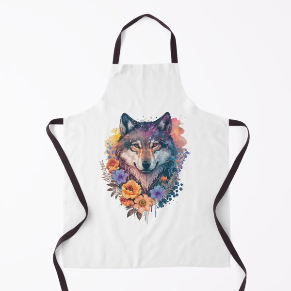 Artikelvorschau, Wolf mit Blumen entworfen und verkauft von UtterlyCutterly.