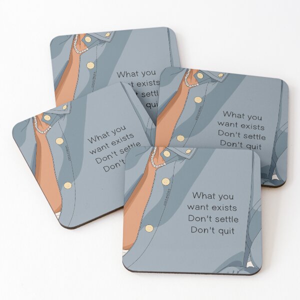 Item preview, Don't settle, Don't quit by Sasa Elebea designed and sold by Sabrina Brugmann.