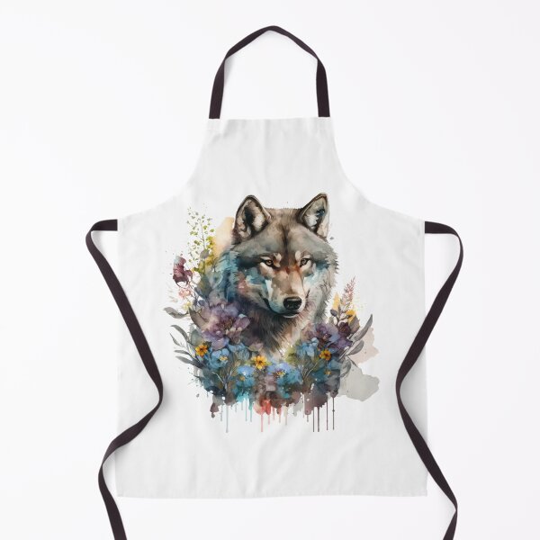 Artikelvorschau, Wolf mit Blumen entworfen und verkauft von UtterlyCutterly.
