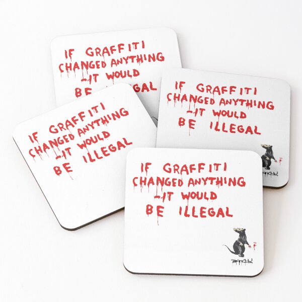 Item preview, BANKSY If Graffiti Changed Anything It Would be Illegal designed and sold by inkstyl.