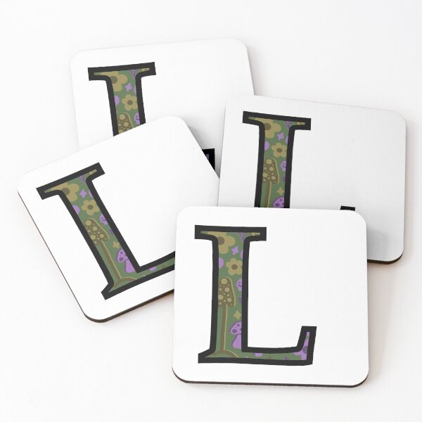 Item preview, Smiley Mushrooms and Groovy Flowers “L” designed and sold by Heids953.