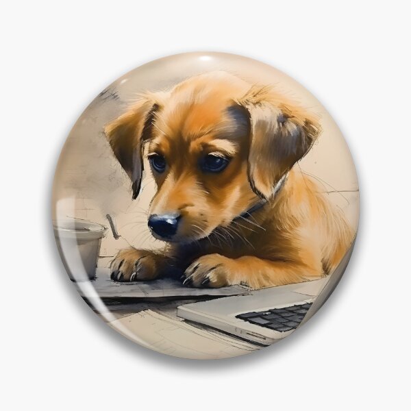 Artikelvorschau, Hund auf dem Schreibtisch entworfen und verkauft von Banna Baber.