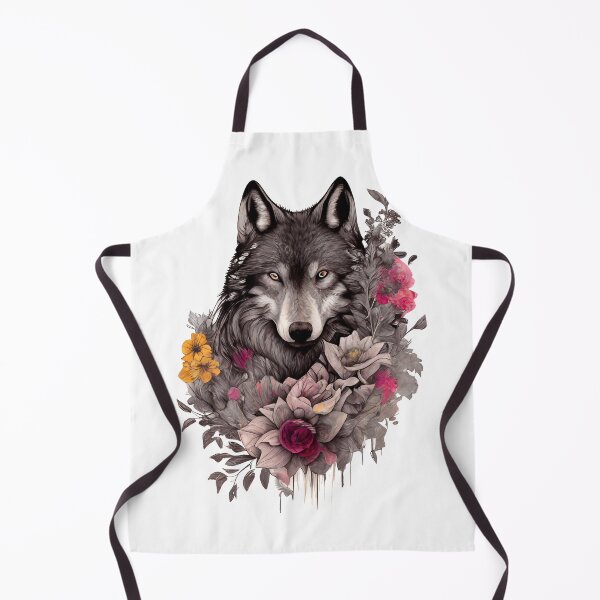 Artikelvorschau, Wolf mit Blumen entworfen und verkauft von UtterlyCutterly.