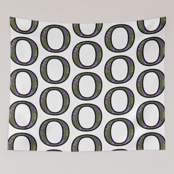 Item preview, Smiley Mushrooms and Groovy Flowers “O” designed and sold by Heids953.