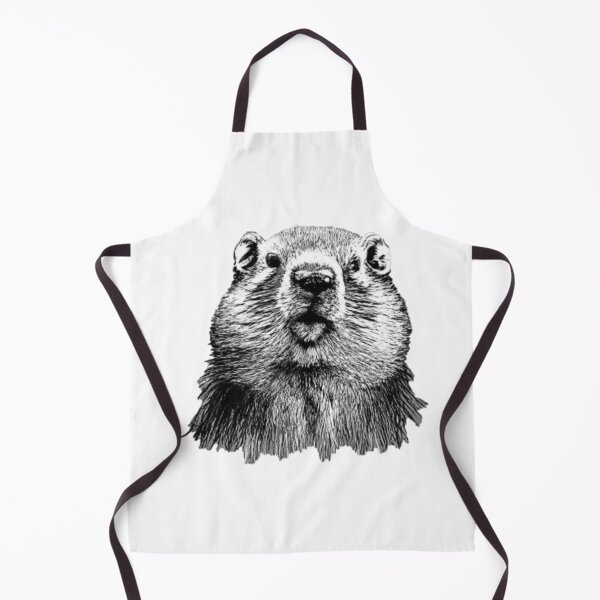 Item preview, Gray marmot immersed in uncertainty drawn with graphite designed and sold by GroundhogMs.