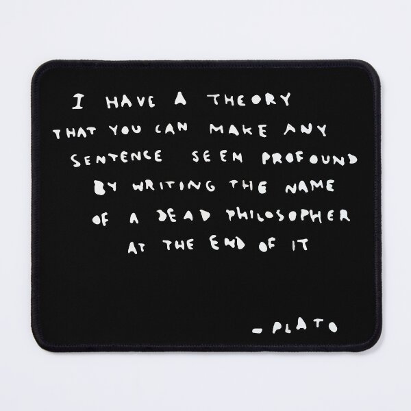 Item preview, BANKSY Plato Quote designed and sold by inkstyl.