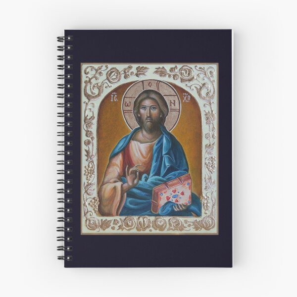 Item preview, The Saviour Orthodox icon from the Wedding Pair diptych designed and sold by Lala Lotos.