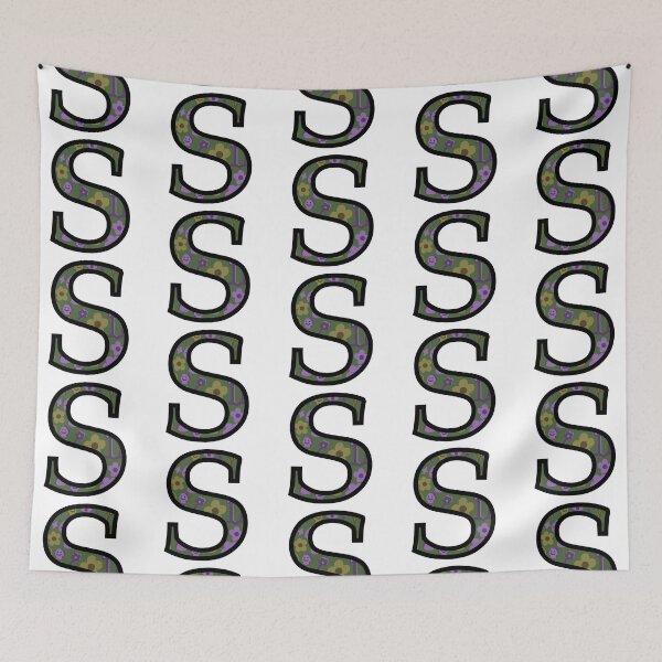 Item preview, Smiley Mushrooms and Groovy Flowers “S” designed and sold by Heids953.