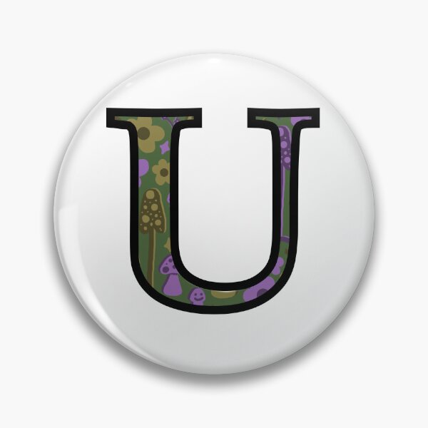 Item preview, Smiley Mushrooms and Groovy Flowers “U” designed and sold by Heids953.