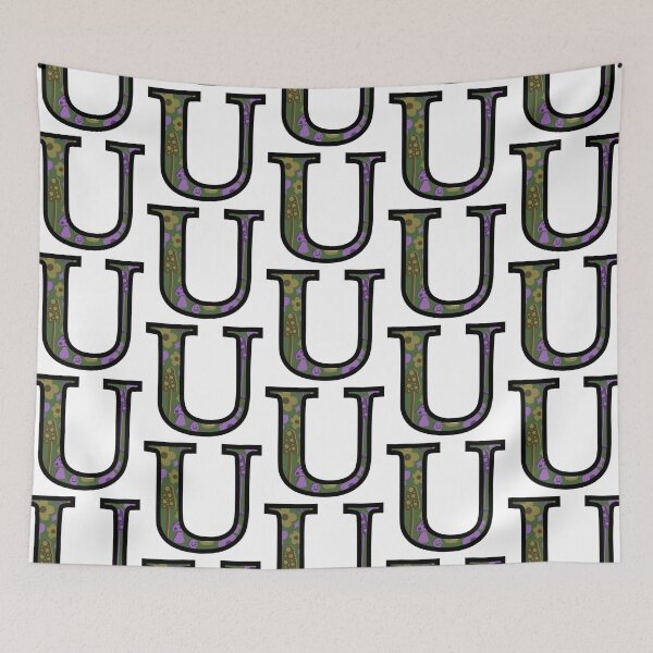 Item preview, Smiley Mushrooms and Groovy Flowers “U” designed and sold by Heids953.