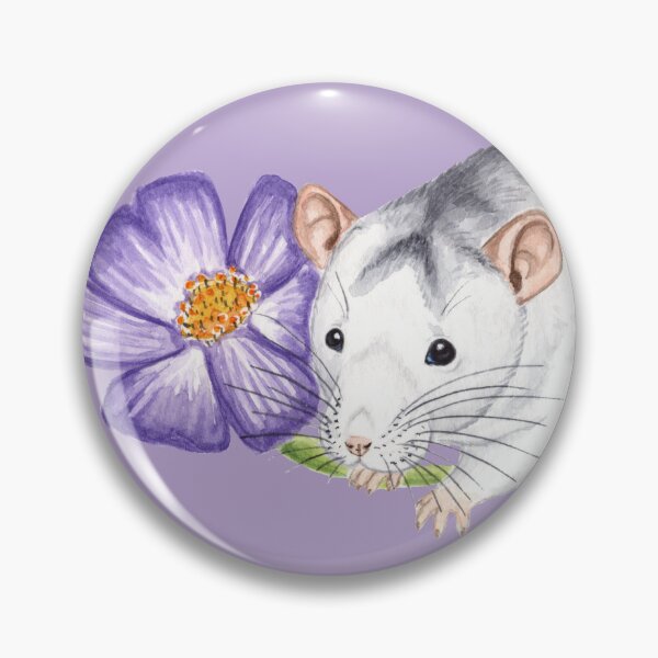 Item preview, Roan Rat with Cosmos Flowers designed and sold by WolfySilver.