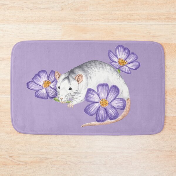 Item preview, Roan Rat with Cosmos Flowers designed and sold by WolfySilver.