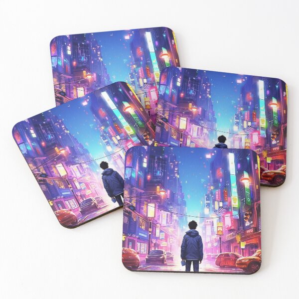 Item preview, Tokyo city in neon and colorful melancholy designed and sold by ink-and-Design.