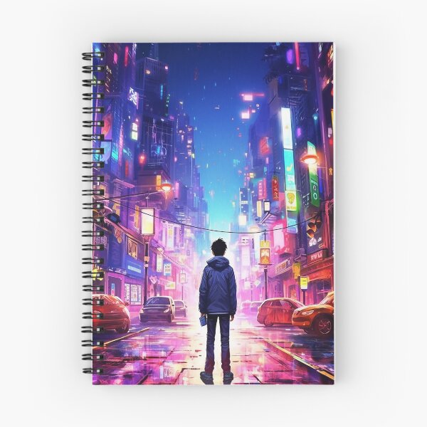 Item preview, Tokyo city in neon and colorful melancholy designed and sold by ink-and-Design.